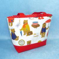 Kindertasche mit Bären auf Reisen | Kindergartentasche | Kita Tasche Bild 1