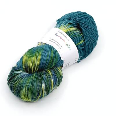 150g/ 310m LL reine Merinowolle handgefärbt