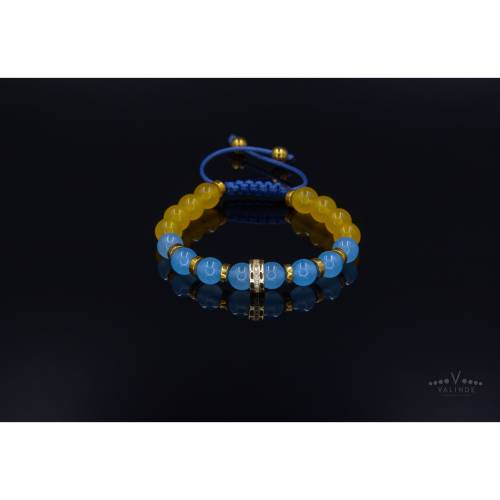 COAI Edelstein Armband Herren - Orange Achat, Indischer Achat & Hämatit