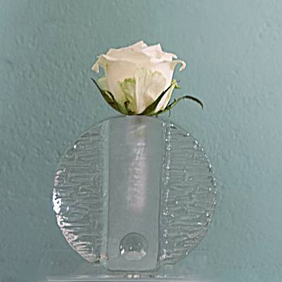 Walther Glas: Vase aus den 70er Jahren für einen Zweig oder Blume