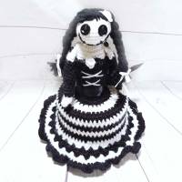 Gothic Lolita, gehäkelter Klorollenhut, Puppe Bild 5