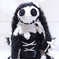 Gothic Lolita, gehäkelter Klorollenhut, Puppe Bild 6