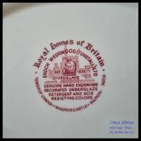 Vintage SERVIERPLATTE 70er Jahre - altes englisches Keramikgeschirr von Enoch Wedgwood (Tunstall) Ltd. - von Oma Albine Bild 8