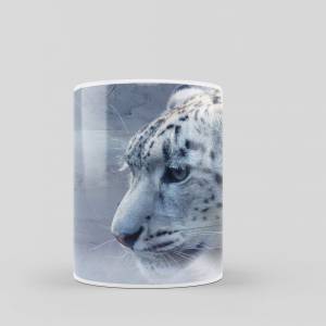 Kaffeetasse mit Schneeleopard, Spruchtasse als Geschenk, Geschenkidee für jeden Anlass, spülmaschinenfeste Tasse Bild 5