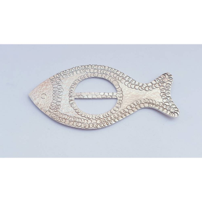 Halstuchhalter aus 925er Silber in Fisch-Form
