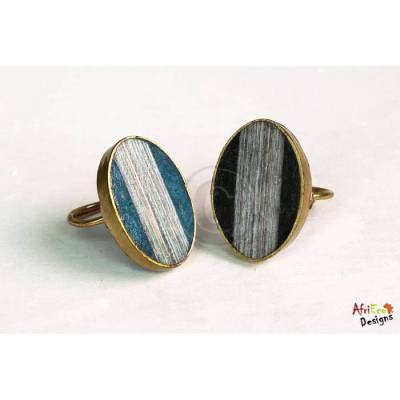 Upcycling-Ring "Stripe"