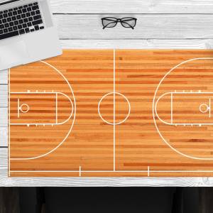 Schreibtischunterlage –  Basketball Court – 64 x 40 cm – Schreibunterlage aus erstklassigem Premium Vinyl – Made in Germ Bild 1