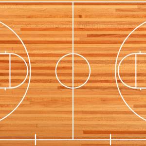 Schreibtischunterlage –  Basketball Court – 64 x 40 cm – Schreibunterlage aus erstklassigem Premium Vinyl – Made in Germ Bild 2