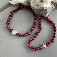 Wunderschöne echte Perlenarmbänder mit Silber Seestern/ Muschel,handgefertigte Perlenbänder,Perlenschmuck,Armbänder Bild 5