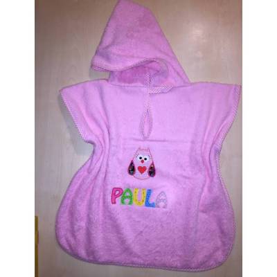 Badeponcho, Poncho mit Stickbild und Name nach Wunsch