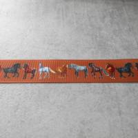Pferd, Pferde, Hengst, Ripsband, Band 22 mm  Borte Bild 2