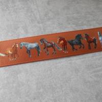 Pferd, Pferde, Hengst, Ripsband, Band 22 mm  Borte Bild 5