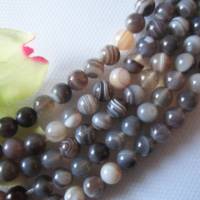 Natürliche Botswana Achat Perlen 8 mm Halbstrang Bild 3