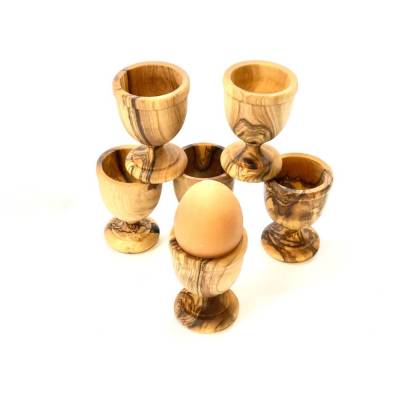 Eierbecher gedrechselt aus Olivenholz