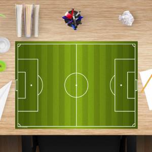 Schreibtischunterlage – Fußballfeld – 60 x 40 cm – Schreibunterlage für Kinder aus erstklassigem Premium Vinyl – Made in Bild 1