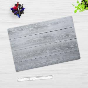 Schreibtischunterlage – Graue Holzbretter Hintergrund – 60 x 40 cm – Schreibunterlage für Kinder aus Premium Vinyl – Mad Bild 3