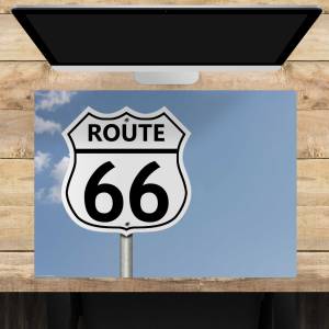 Schreibtischunterlage – Route 66 USA-Roadtrip – 70 x 50 cm – Schreibunterlage aus erstklassigem Premium Vinyl – Made in Bild 1