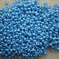 Hochwertige Glasperlen, Rocailles, 2,6 mm / 25 g * hellblau satt Bild 1