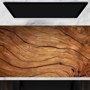 Schreibtischunterlage XXL – Rustikales Holz für Landhausromantik – 100 x 50 cm – Schreibunterlage für Kinder aus erstkla Bild 1