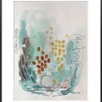 "Korallenriff 1" 24 x 32 cm Mixmediabild Aquarell und Acryl auf Künstlerpapier Bild 1