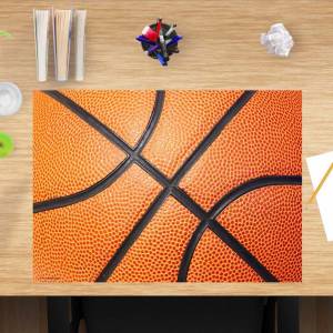 Schreibtischunterlage – Basketball – 60 x 40 cm – Schreibunterlage für Kinder aus erstklassigem Premium Vinyl – Made in Bild 1