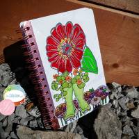 Plottdatei Zinnie, florale Plotter-Datei mit Blume, Tauftropfen, Wassertropfen, Blütenblättern, 4 verschiendenen Zinnia Bild 10