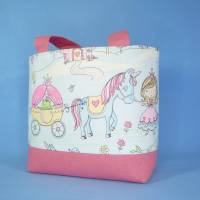 Kindertasche mit Prinzessin und Einhorn  / Kindergartentasche / Kita Tasche Bild 2