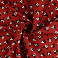 Baumwolle Popeline „Micky Mouse“ rot  Oeko-Tex Standard 100 (1m/12,-€ ) Bild 1
