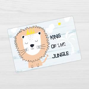 Schreibtischunterlage – King of the jungle – 60 x 40 cm – Schreibunterlage für Kinder aus erstklassigem Premium Vinyl – Bild 4