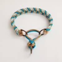 Hundehalsband, geflochtenes Halsband mit Paracord Zugstopp, handgeflochten, Wunschfarben Bild 4