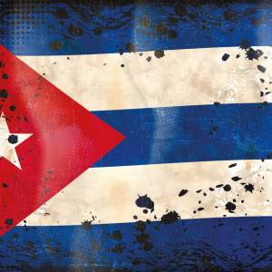 Schreibtischunterlage – Flagge Kuba retro – 70 x 50 cm – Schreibunterlage für Kinder aus erstklassigem Premium Vinyl – M Bild 2