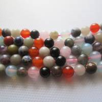 gemischte Edelstein Perlen 7,5 mm - 8, 5 mm ein Strang Bild 1