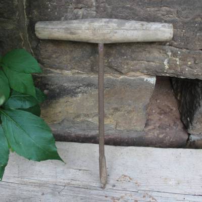 antiker großer Handbohrer rustikale Bohrer Eisen Landhaus Deko