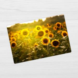 Schreibtischunterlage – Sonnenblumenfeld – 60 x 40 cm – Schreibunterlage für Kinder aus erstklassigem Premium Vinyl – Ma Bild 4