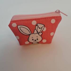 Kleines Minitäschchen  Hase Kosmetiktasche Schlüsseltasche Osterhase Geschenkidee Mitbringsel Ostern Bild 4