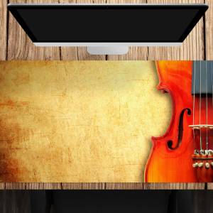 Schreibtischunterlage XXL – Violine – 100 x 50 cm – Schreibunterlage für Kinder aus erstklassigem Premium Vinyl Bild 1
