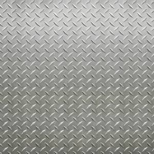 Napfunterlage | Futtermatte „Stahlblech Riffel Muster“ aus Premium Vinyl - 44x32 cm – rutschhemmend, abwaschbar, reißfes Bild 4