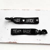 Bride oder Team Bride • Armband | Hairtie | Junggesellinnenabschied Bild 4