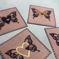 .Motiv-Label Butterfly Label/Patches aus Snappap 4 Stk. Bild 2