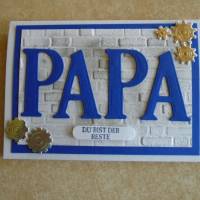 Glückwunschkarte zum Vatertag Vatertskarte Vater Papa Papi Grusskarte Karte Bild 1