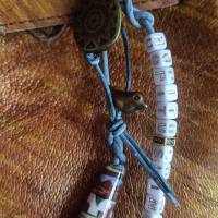 Taschenanhänger ganz zierlich mit Motto - Hopitu Shinumu - Hopi - friedfertiges Volk Bild 1