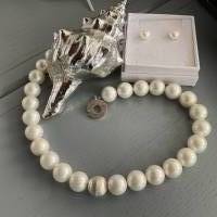 Klassisch moderne weiße Perlenkette,Moderne Perlenkette,Brautschmuck,extravagante weiße Perlenkette,Perlenschmuck, Bild 3