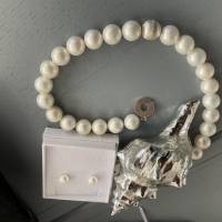 Klassisch moderne weiße Perlenkette,Moderne Perlenkette,Brautschmuck,extravagante weiße Perlenkette,Perlenschmuck, Bild 4