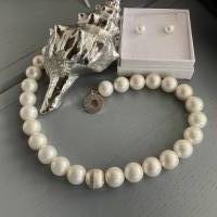 Klassisch moderne weiße Perlenkette,Moderne Perlenkette,Brautschmuck,extravagante weiße Perlenkette,Perlenschmuck, Bild 5