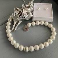 Klassisch moderne weiße Perlenkette,Moderne Perlenkette,Brautschmuck,extravagante weiße Perlenkette,Perlenschmuck, Bild 6