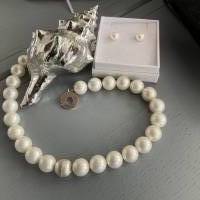 Klassisch moderne weiße Perlenkette,Moderne Perlenkette,Brautschmuck,extravagante weiße Perlenkette,Perlenschmuck, Bild 7