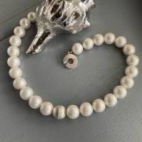 Klassisch moderne weiße Perlenkette,Moderne Perlenkette,Brautschmuck,extravagante weiße Perlenkette,Perlenschmuck, Bild 8
