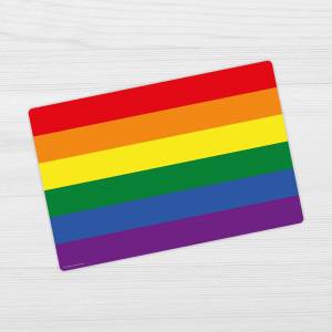 Schreibtischunterlage – Flagge Regenbogen – 60 x 40 cm – Schreibunterlage für Kinder aus erstklassigem Premium Vinyl – M Bild 4