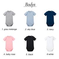 Premium Baby - Body „Mama Fuchs“ | personalisiert für Jungs und Mädchen | 100% Bio – Baumwolle | grau Bild 6