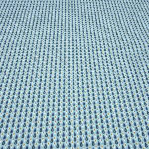 Stoff Baumwolle Popeline mit Tropfen Design türkis weiß blau bunt Kleiderstoff Blusenstoff Kinderstoff Bild 3